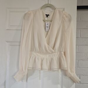 Express Wrap Peplum Blouse